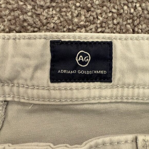 AG Adriano Goldschmied Men's Ivory Jeans 38 x 25 Shortened Hemmed (38x34) EUC - Picture 13 of 16
